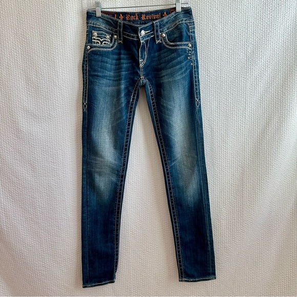 Rock Revival Celine Women’s Blue Skinny Jeans Size: 27 - Picture 1 of 10